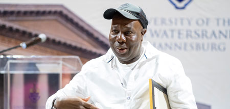 Willie Mpfuni, Supervisor at Highfields Dining Hall hangs up his apron come December